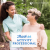 Thank an activity professional