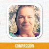 Headshot of Diane Hudgens with the core value "compassion" underneath