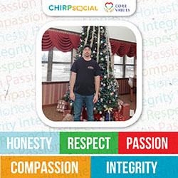 Stacey Albright from Siemon's Heritage PCC earned this week's Consulate CHIRPs spotlight.