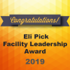Text: Congratulations to the 2019 Eli Pick Award recipients