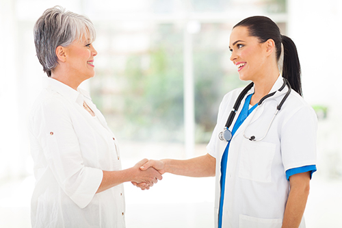 Nurse and daughter