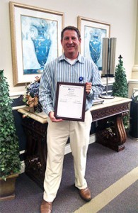 Steven Oeflke of Bradenton Health Care wins Eli Pick Leadership Award.