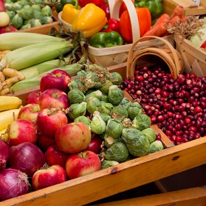 fall harvest fruits and vegetables